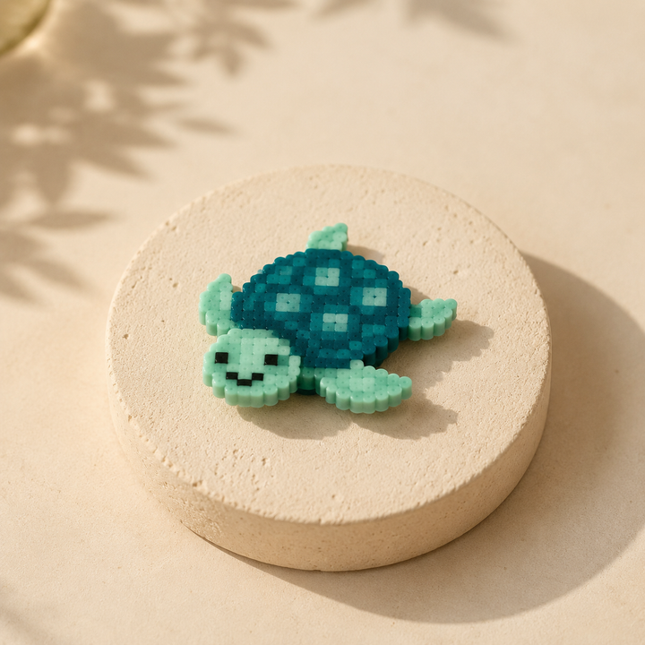 Sea Turtle Bag Charm finished bead piece